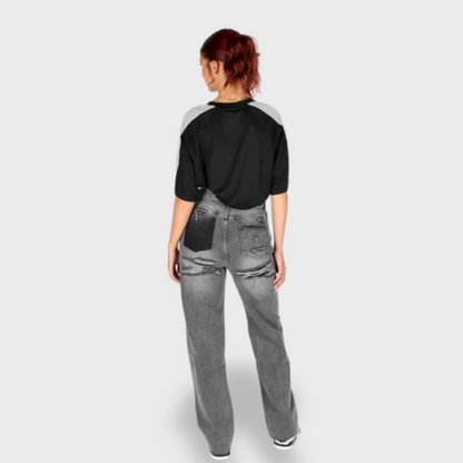 Losece | Women's Distressed Patchwork Baggy Jeans