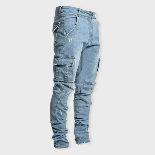 Losece | Men's Cargo Denim Jeans