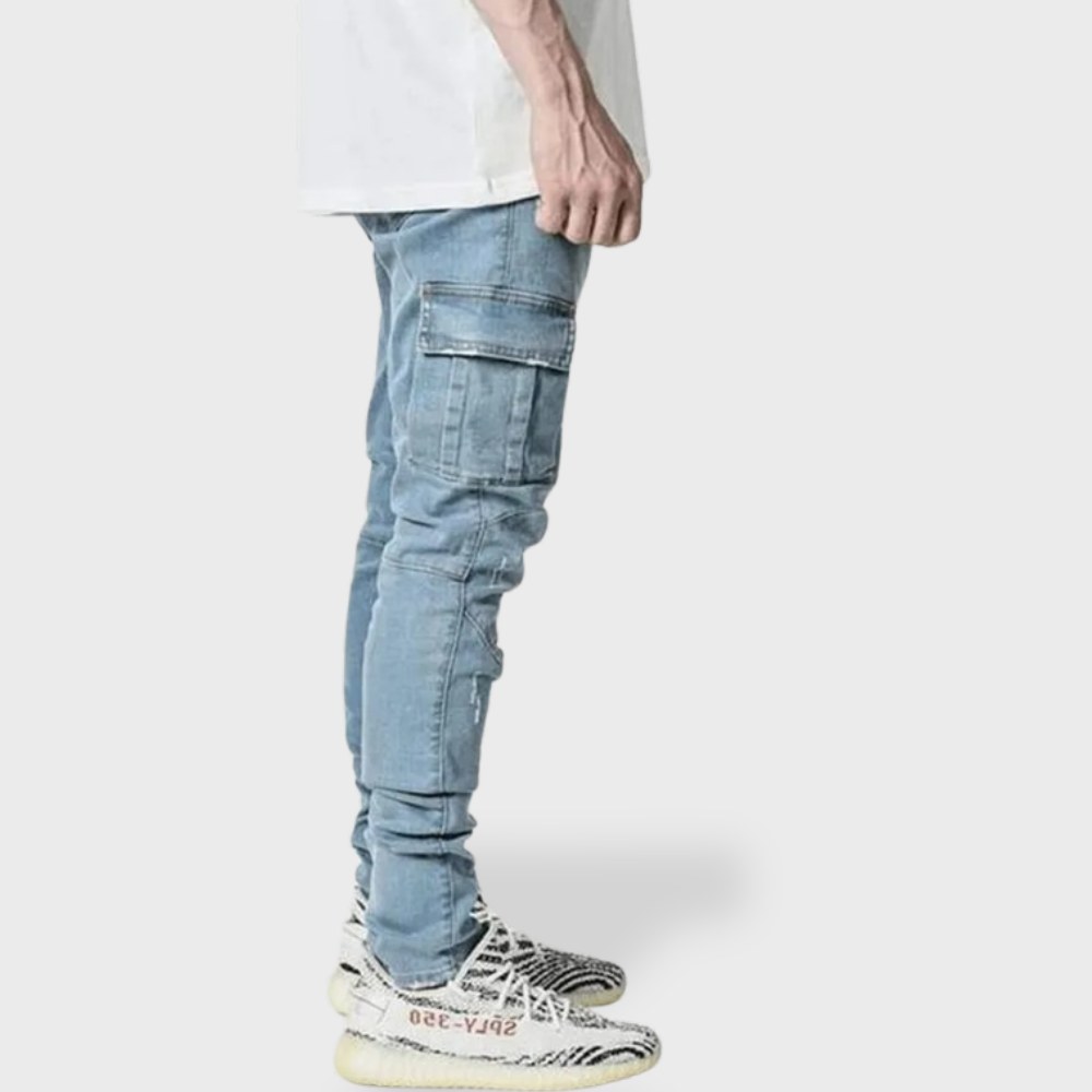 Losece | Men's Cargo Denim Jeans