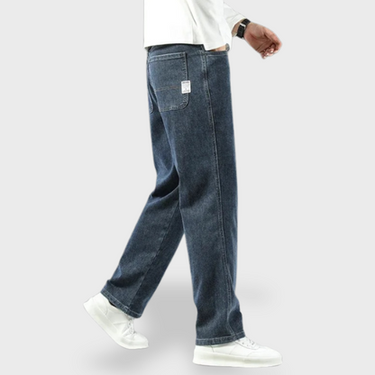 Losece | Men's Casual Wide-Leg Denim Jeans