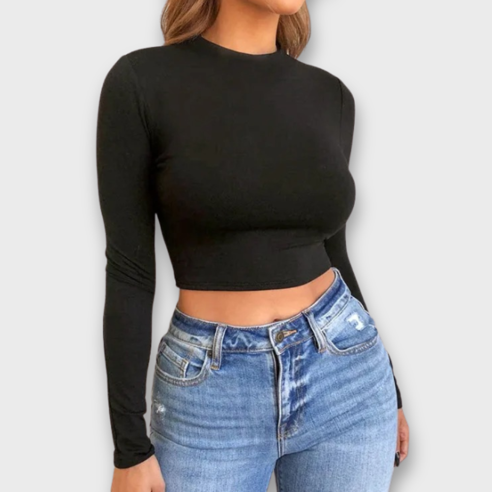 Losece | Women's Long Sleeve Crop Top