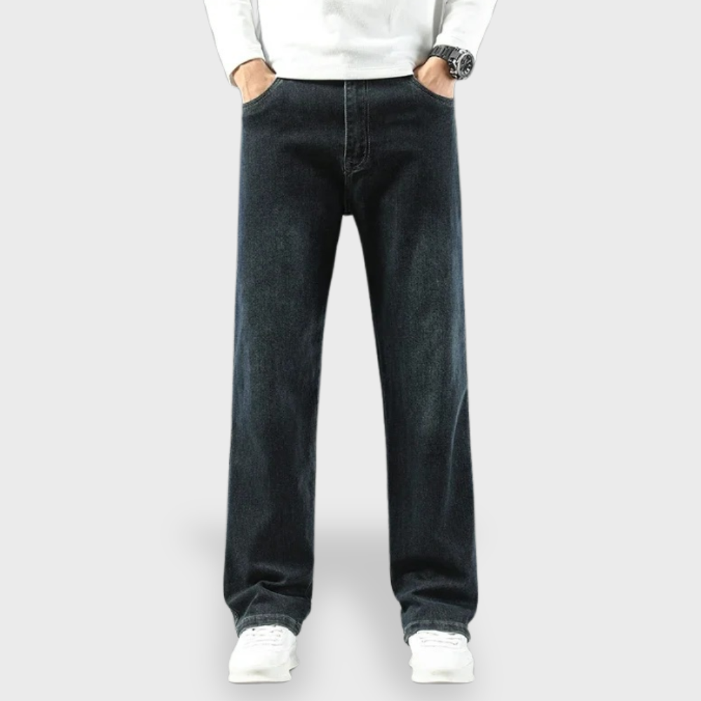 Losece | Men's Casual Wide-Leg Denim Jeans