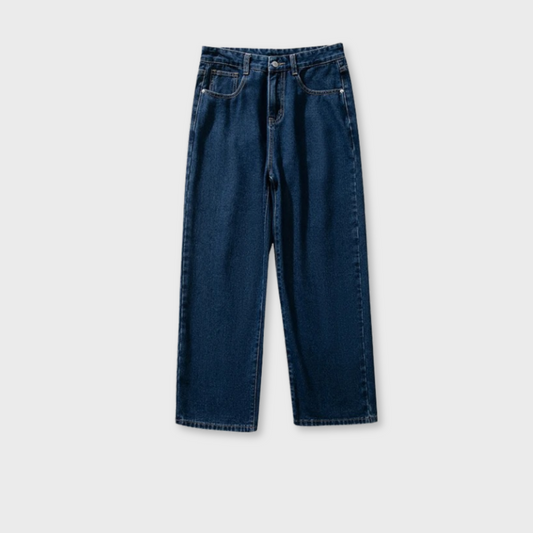 Losece | Men's Relaxed Fit Wide-Leg Jeans