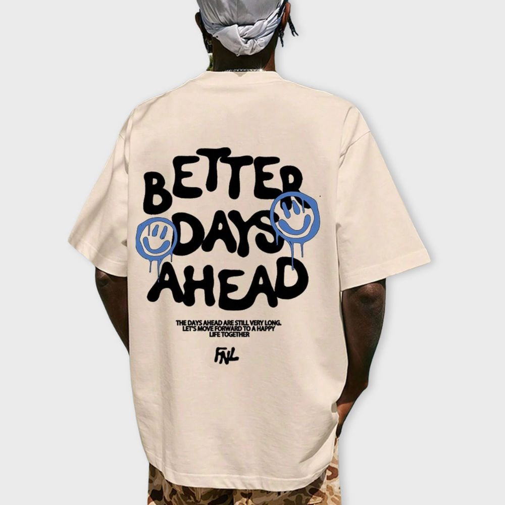 Losece | Mens's Oversized Shirt - Better Days Ahead