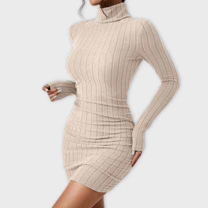 Losece | Women's Long Sleeve Turtleneck Dress