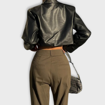 Losece | Women's Chic Leather Jacket