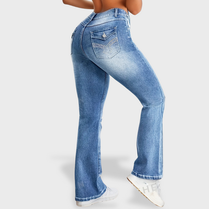 Losece | Women's Denim Flared Jeans