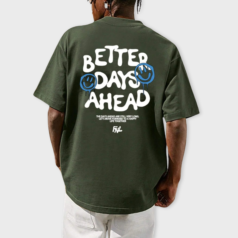 Losece | Mens's Oversized Shirt - Better Days Ahead