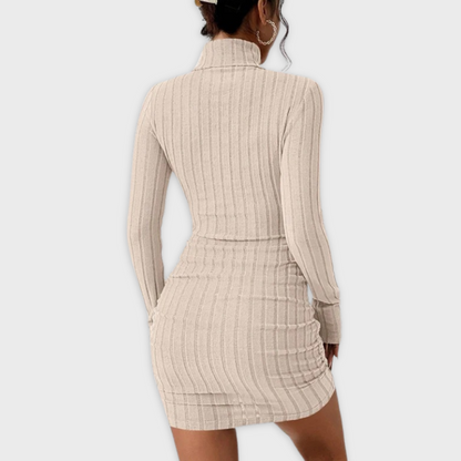 Losece | Women's Long Sleeve Turtleneck Dress