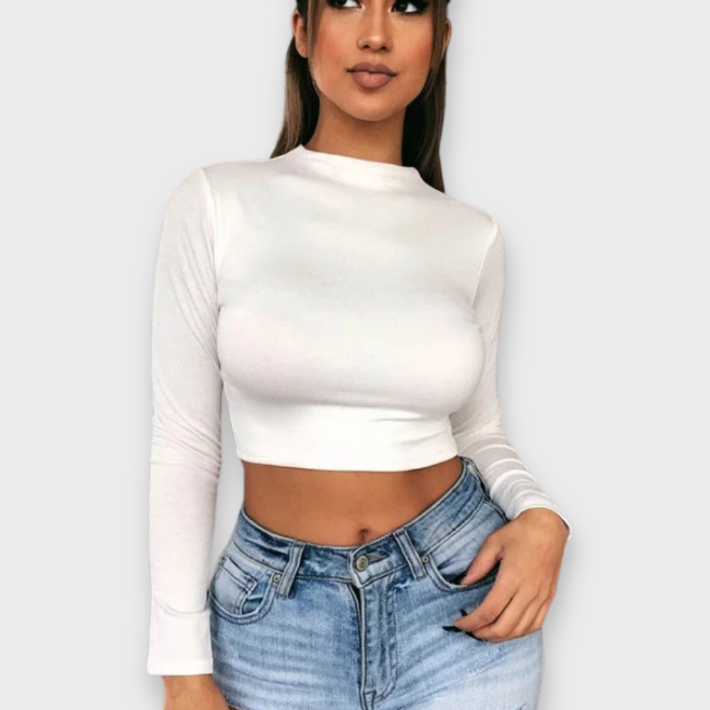 Losece | Women's Long Sleeve Crop Top