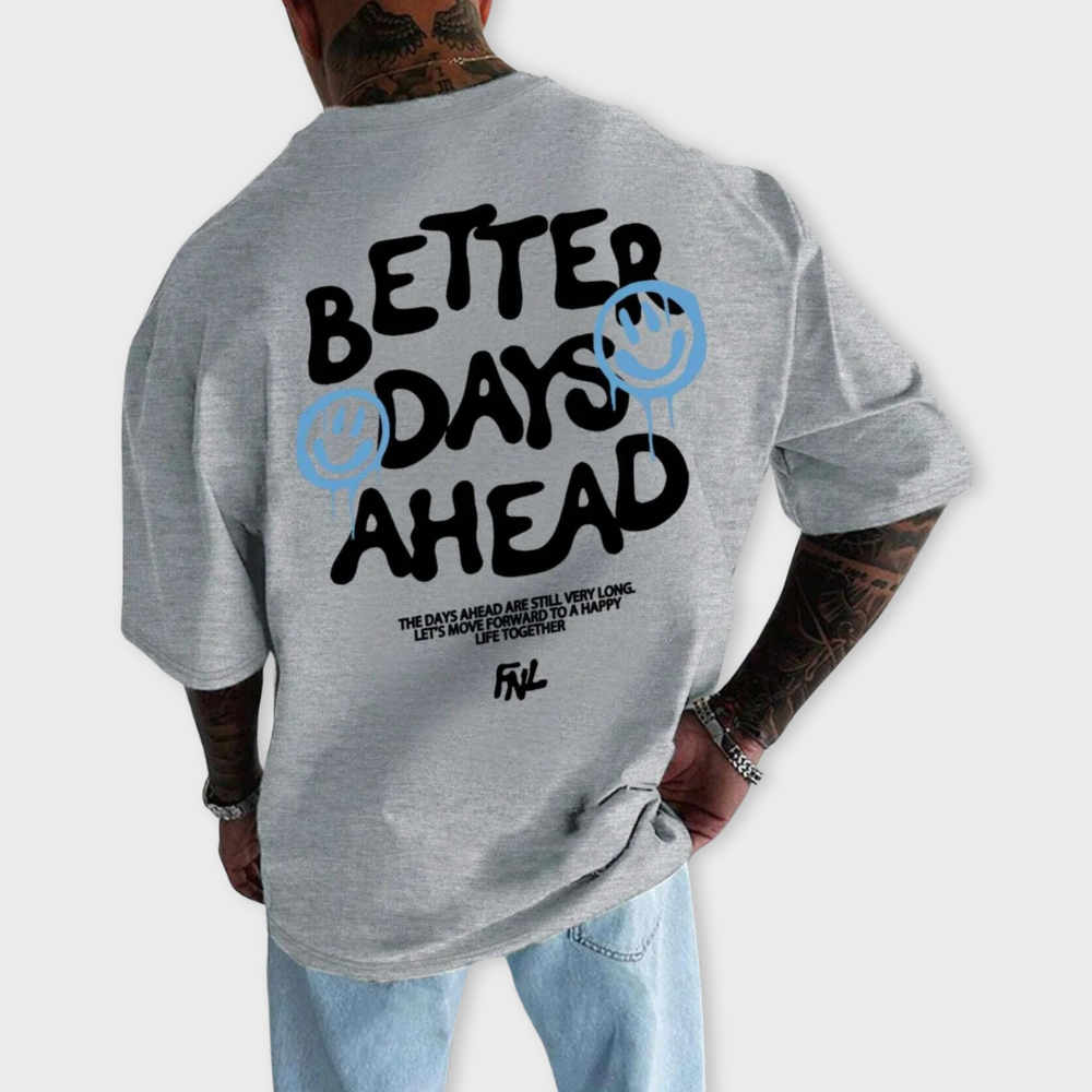 Losece | Mens's Oversized Shirt - Better Days Ahead